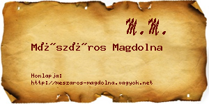 Mészáros Magdolna névjegykártya