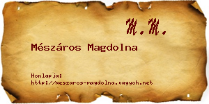 Mészáros Magdolna névjegykártya